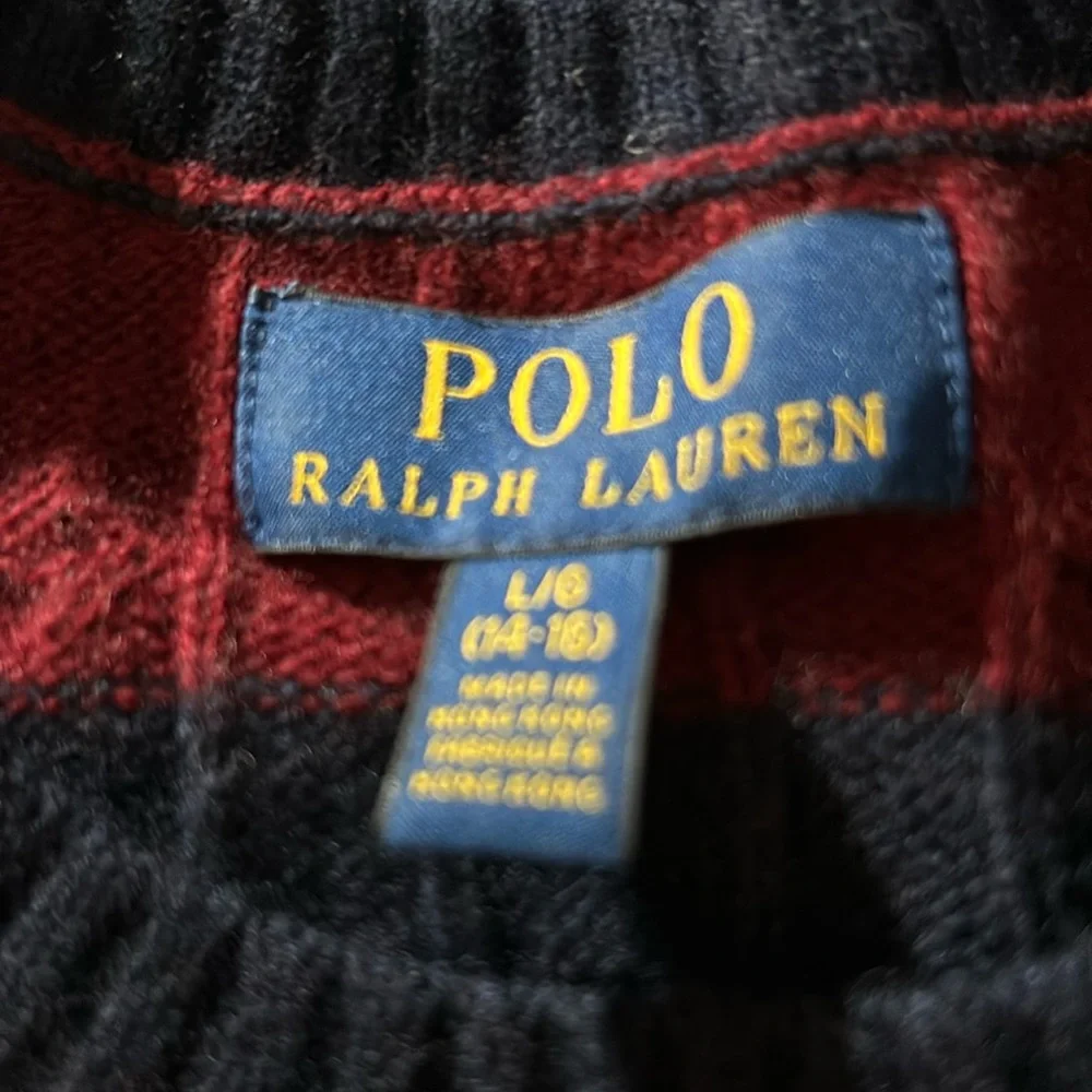 Boys POLO Ralph Lauren Wool / Cashmere Cableknit Sweater Size L •14-16 - Picture 5 of 5